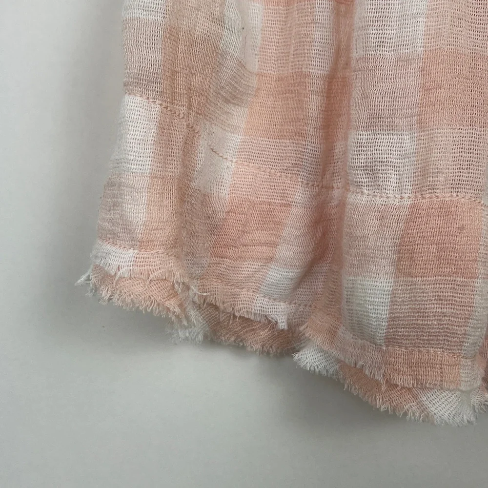 Free People Hey There Sunrise sleeveless button up blouse pinks S - Picture 8 of 14